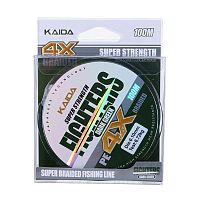 Леска плетеная Kaida Fighters Dark Green 4x d-0,18,100m