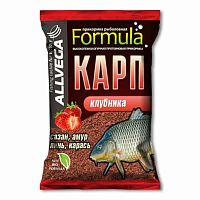 Прикормка ALLVEGA Formula Carp Strawberry, 0,9 кг (КАРП КЛУБНИКА)
