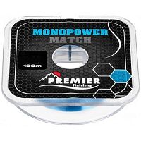 Леска MONOPOWER MATCH 0,20мм/100м Blue Nylon Premier Fishing