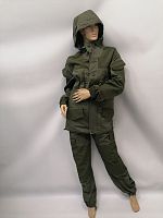 Костюм "Горка-4" ткань soft ultra, пуговица, цв.олива, р-р 52-54/170-176