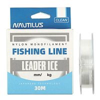 Леска монофильная Nautilus Leader Ice 0.14 мм, 2,2кг, 30м