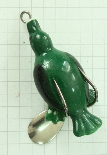 Приманка "Утёнок" 3D, 5см. 6гр, dark green Приманка "Утёнок" 3D, 5см. 6гр, dark green